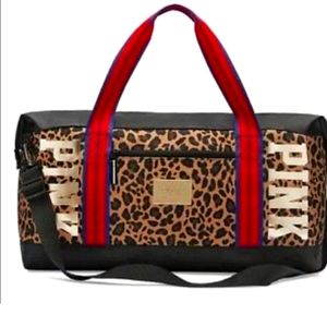 Victoria Secret Pink Leopard Large Duffle Bag